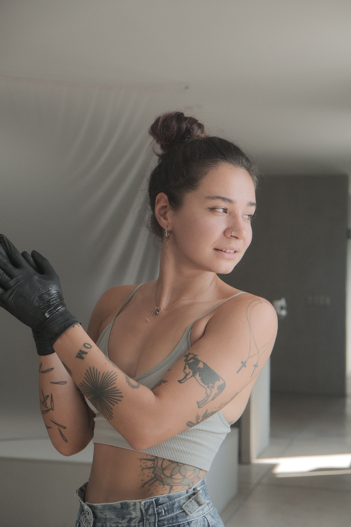 Jane Again, blackwork tattoo artist in Mexico City